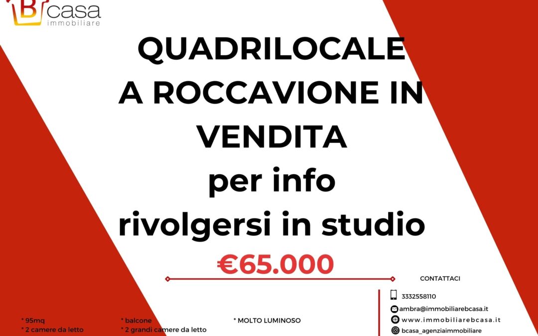 Ampio quadrilocale in vendita a Roccavione